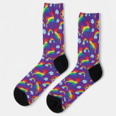 Chaussette Unicornes arc-en-ciel (Gauche)