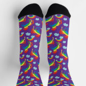 Chaussette Unicornes arc-en-ciel (Haut)