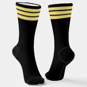 Chaussette Uniforme de pilote de premier officier amusant