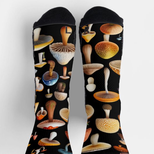 Chaussette Unisex de l'amoureux des champignons (Haut)