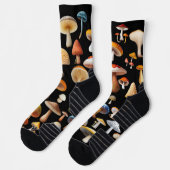 Chaussette Unisex de l'amoureux des champignons (Gauche)