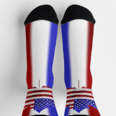 Chaussette USA Canada Socks Custom US Canada Crew Socks (Haut)