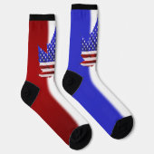 Chaussette USA Canada Socks Custom US Canada Crew Socks (Droite)