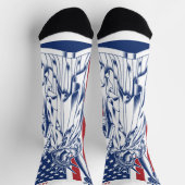 Chaussette USA Liberty nom personnalisé (Haut)