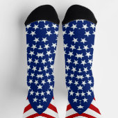 Chaussette USA Stars and Stripes Patriotic (Haut)