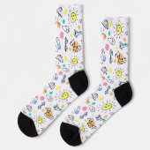 CHAUSSETTE VACANCES BEACH MOTIF SOCKS (Gauche)