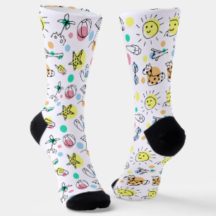 CHAUSSETTE VACANCES BEACH MOTIF SOCKS