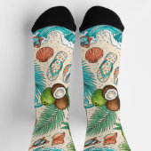 Chaussette Vacances tropicales. (Haut)
