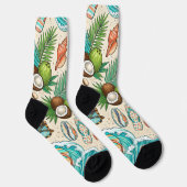 Chaussette Vacances tropicales. (Droite)