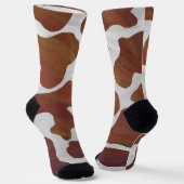 Chaussette Vache Brown et Motif blanc (Angulaire)