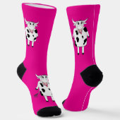 Chaussette vache caricaturale (Angulaire)