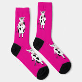 Chaussette vache caricaturale (Droite)