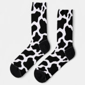Chaussette Vache Imprimer Cute Motif animal de ferme (Gauche)