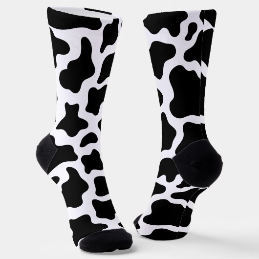 Chaussette Vache Imprimer Cute Motif animal de ferme (Angulaire)