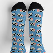 Chaussette Vaches noires et blanches mignonnes (Haut)