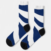 Chaussette Vague bleue et blanche (Gauche)