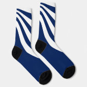 Chaussette Vague bleue et blanche (Droite)