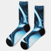 Chaussette Vague de soie bleue (Gauche)