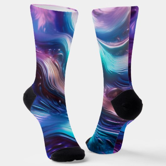 Chaussette Vagues Colorées (Angulaire)