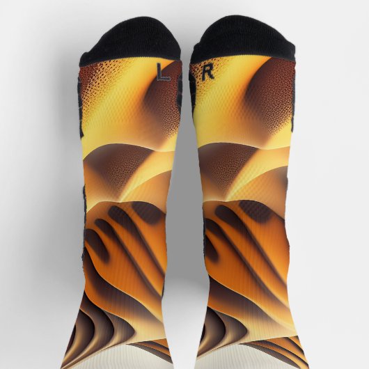 Chaussette Vagues d'or (Haut)