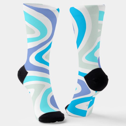 Chaussette Vagues rétro (Angulaire)
