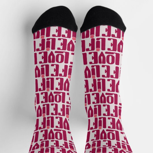 Chaussette Valentin Sokken Rood Retro (Haut)