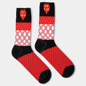 Chaussette Valentine Crazy Motif All-Over-Print Socks (Droite)