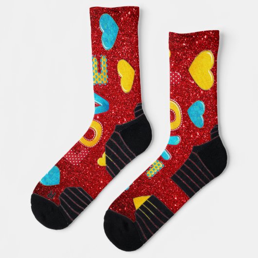 Chaussette Valentine Fun 3D Mix and Match 2 (Gauche)
