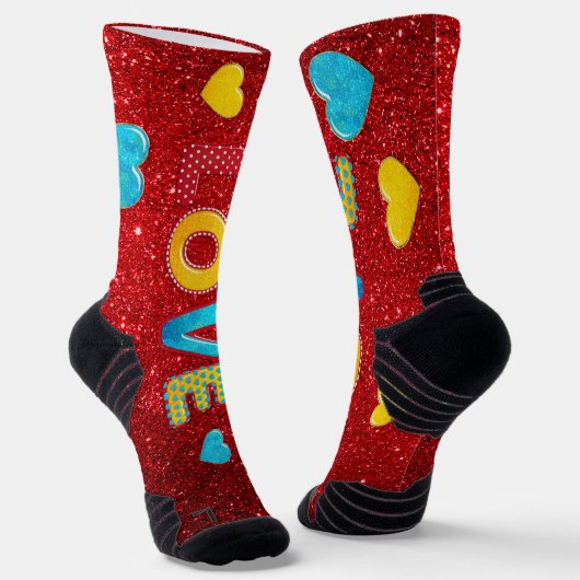 Chaussette Valentine Fun 3D Mix and Match 2 (Angulaire)
