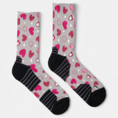 Chaussette Valentine's All Over Heart Print Crew Socks (Droite)