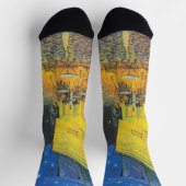 Chaussette Van Gogh Café Terrasse Rue Française Scène (Haut)