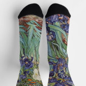 Chaussette Van Gogh Irises Peinture impressionniste (Haut)