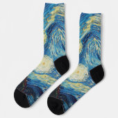 Chaussette Van Gogh Starry Classic Nuit Impressionnisme Art (Gauche)