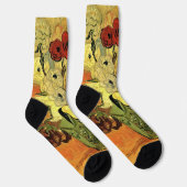 Chaussette Vase japonaise, Rose, Anémones par Vincent van Gog (Droite)