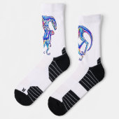 Chaussette Velociraptor Raptors Dinosaur Crew Chaussettes (Gauche)
