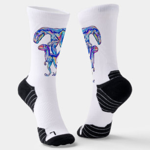 Chaussette Velociraptor Raptors Dinosaur Crew Chaussettes