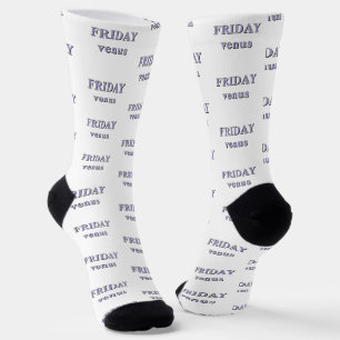 Chaussette Vendredi Vénus Violet Jours de la Semaine Astrolog
