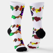 Chaussette Vent d'automne corbeau (Angulaire)