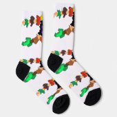 Chaussette Vent d'automne corbeau (Droite)