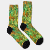 Chaussette Verre coloré géométrique décoratif moderne (Droite)