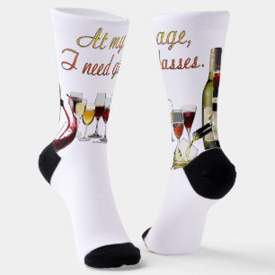Chaussette Verres de SlipperyJoe's vin de raisins fermentés q