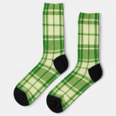 Chaussette Vert à carreaux St. Patrick's Day (Gauche)