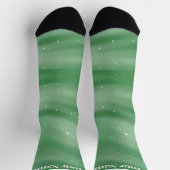 Chaussette Vert clair | Nom personnalisé (Haut)