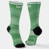 Chaussette Vert clair | Nom personnalisé (Angulaire)