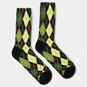 Chaussette Vert et noir Argyle (Droite)
