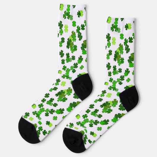 Chaussette Vert Kelly «Shamrocks Falling» (Gauche)