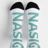 Chaussette Vert long logo (Haut)