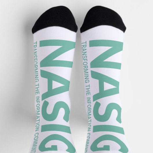 Chaussette Vert long logo (Haut)