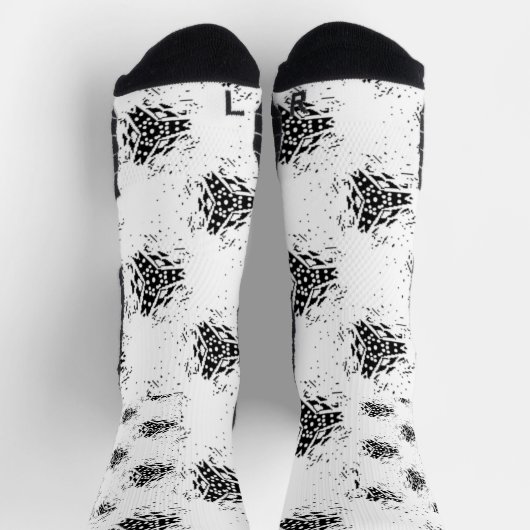 Chaussette Vertical, Charbon, Dune (Haut)