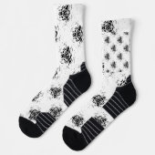 Chaussette Vertical, Charbon, Dune (Gauche)